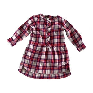 Tea Collection Plaid Long-Sleeve Kids Dress